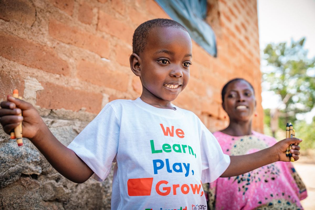 Children at a day care programme in Mwanza